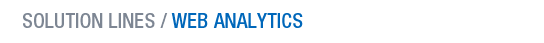 Solution Lines: Web Analytics