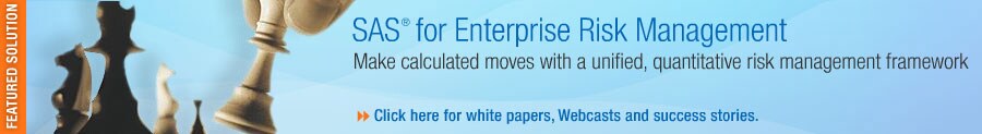 SAS for Enterprise Risk Management