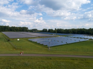 Runners at SAS HQ Solar Farm