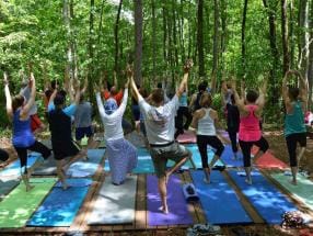 Yoga Class at SAS Meditation Garden