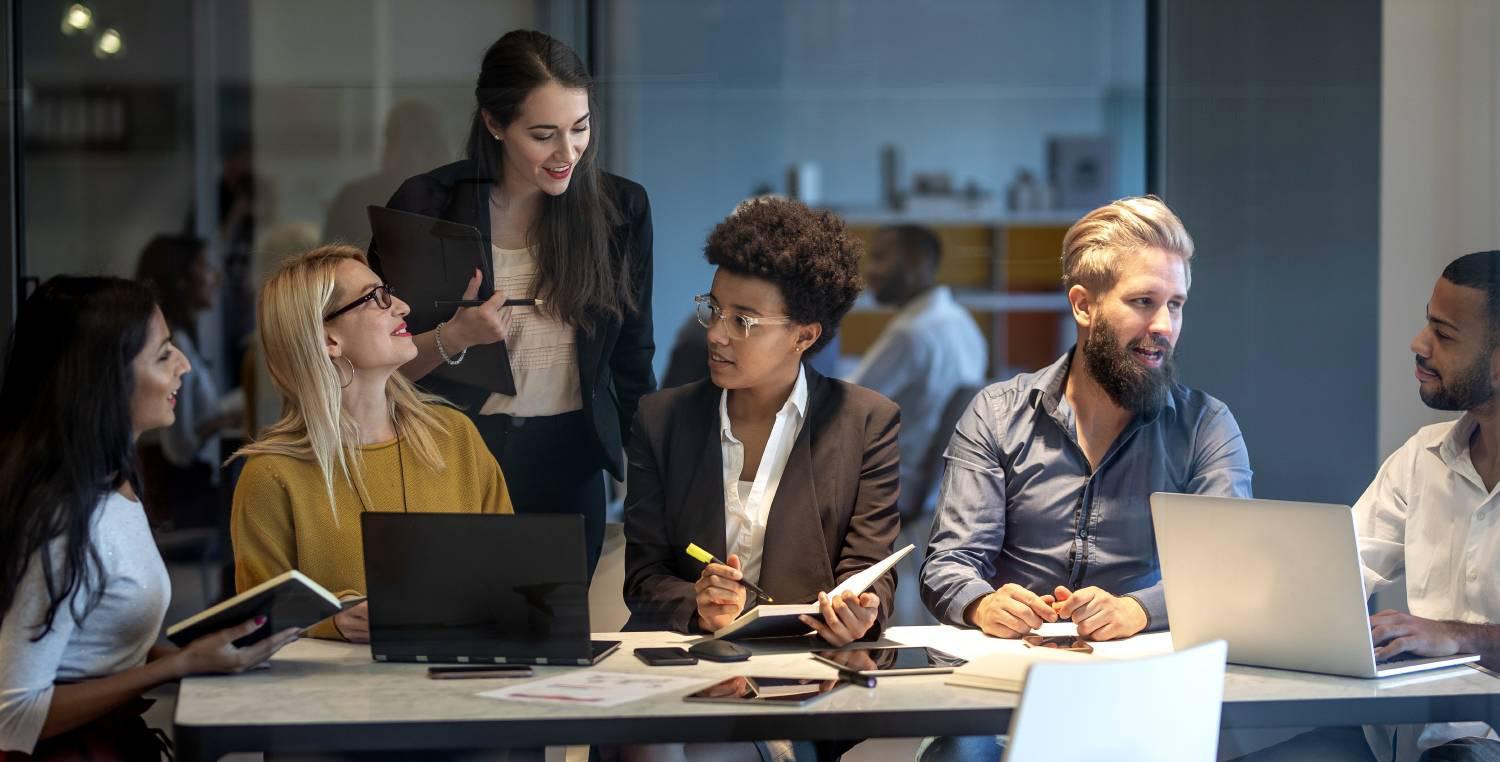 Young Business People Having a Meeting