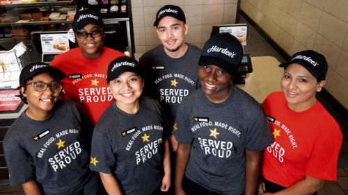 Boddie-Noell Enterprises Hardee's staf smiling