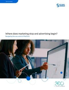 Where does marketing stop and advertising begin?