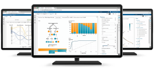 SAS® Visual Statistics cluster on desktop monitors