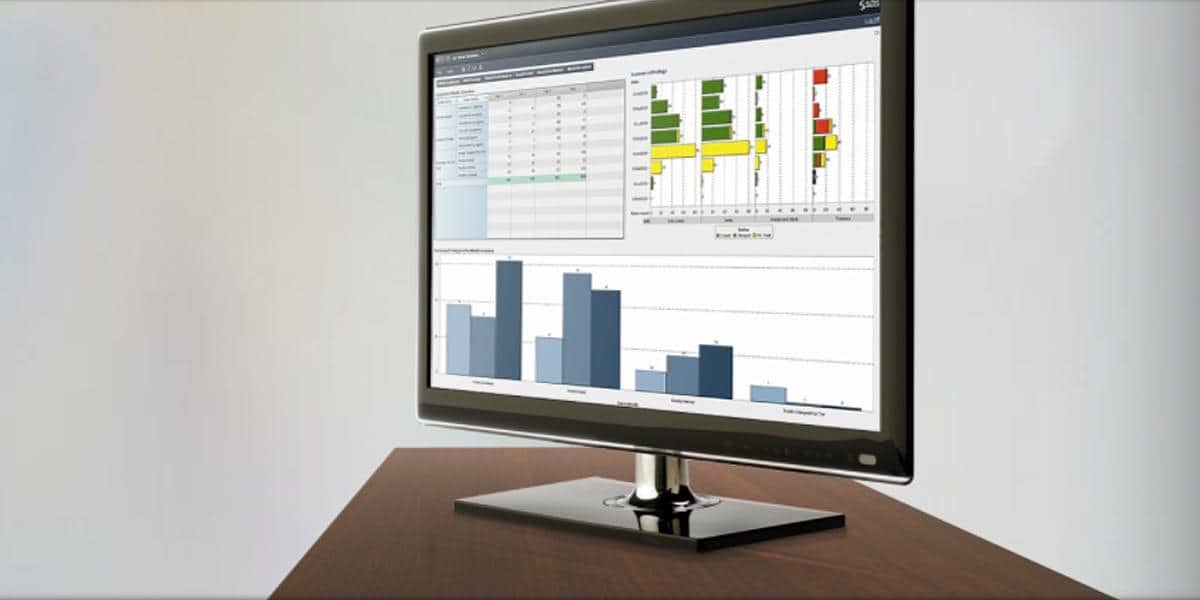 SAS Model Risk Management data displaying on computer monitor screen