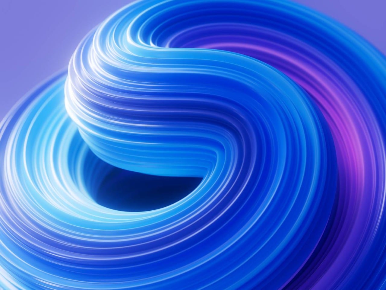 抽象的蓝色和紫色漩涡